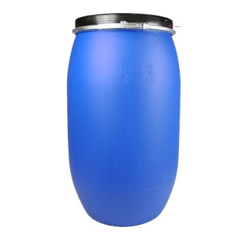 LARGE PLASTIC OPEN TOP DRUM - 220 LITRE