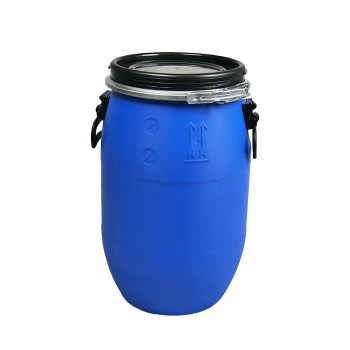 LARGE PLASTIC OPEN TOP DRUM - 60 LITRE