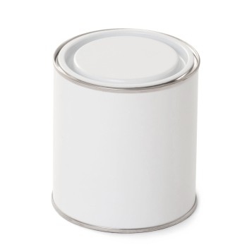 1 litre White Lever Lid Tin - Internally Plain