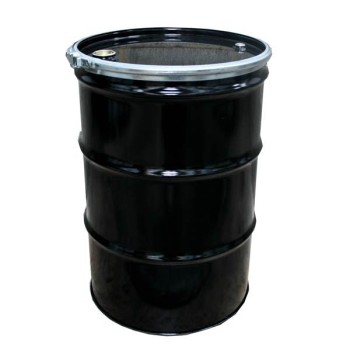 205 litre Black Steel Drum - UN Approved