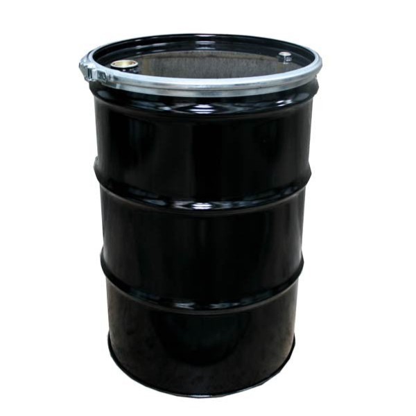 205 litre Black Steel Drum - UN Approved