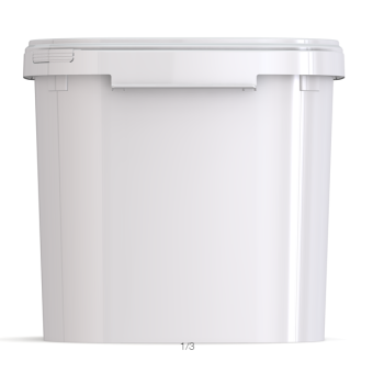35 litre White Square Bucket (JETQ 350)
