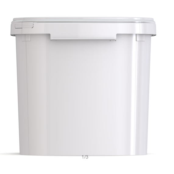 35 litre White Square Bucket (JETQ 350)
