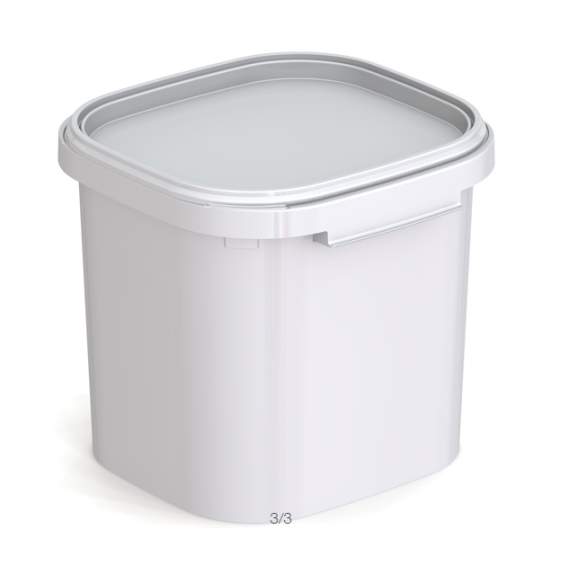 35 litre White Square Bucket (JETQ 350)