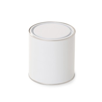 500ml White Lever Lid Tin - Internally Plain