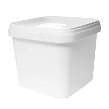 1.1 litre White Square Bucket (JETS 10)