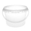 ROUND TAPERED BUCKET 3 LITRE CLEAR – JET 30-P