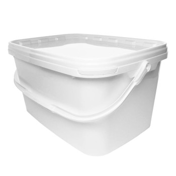 5.7 litre White Rectangular Bucket (JETR 57)