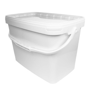 16 litre White Rectangular Bucket (JETR 160)