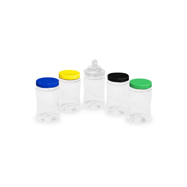 PET JAR - 450ml Spiral - 70mm Neck